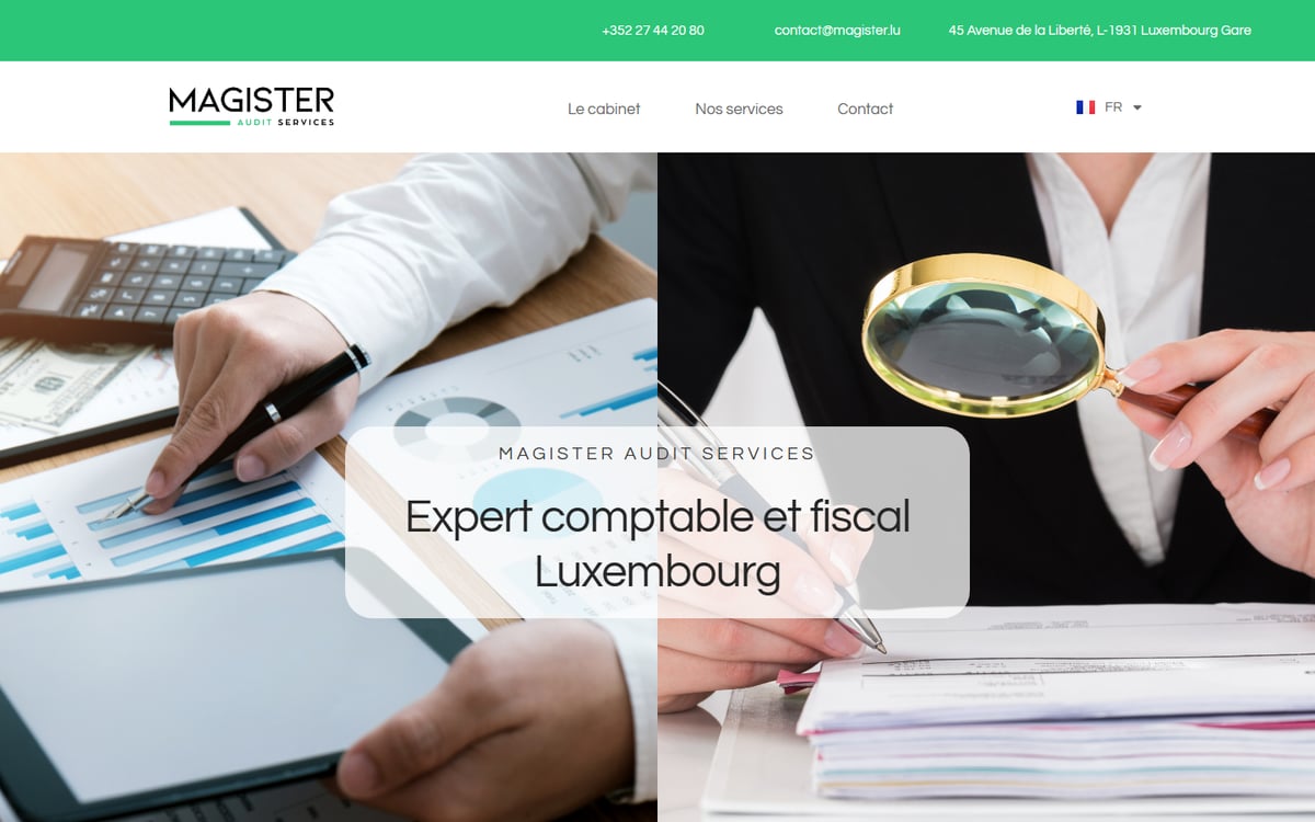 Site web Magister Audit Services — commissariat aux comptes